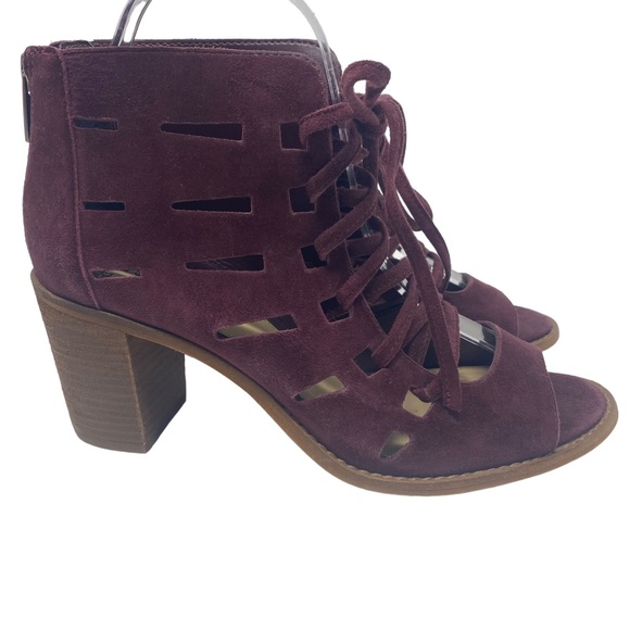 Vince Camuto Womens Tressa Lace Up Heel Booties Sandals - Size 7.5 - Picture 2 of 13